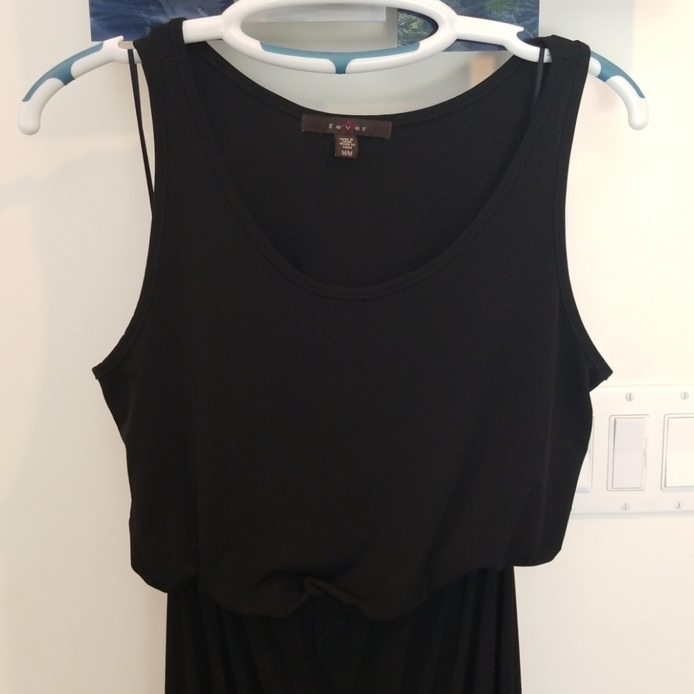 Long Black tank dress
